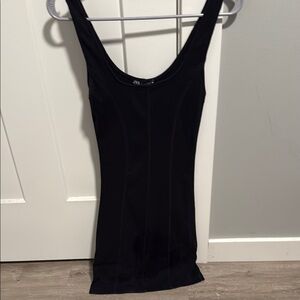 Zara Black Fitted Mini Dress